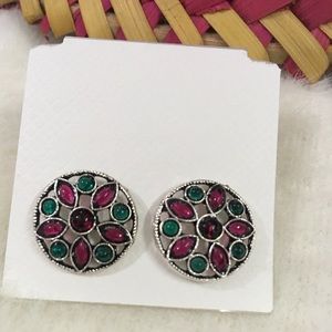 Emerald Ruby Stud